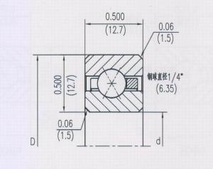 開(kāi)式等截面四點(diǎn)接觸球類(lèi)型（X）NKD